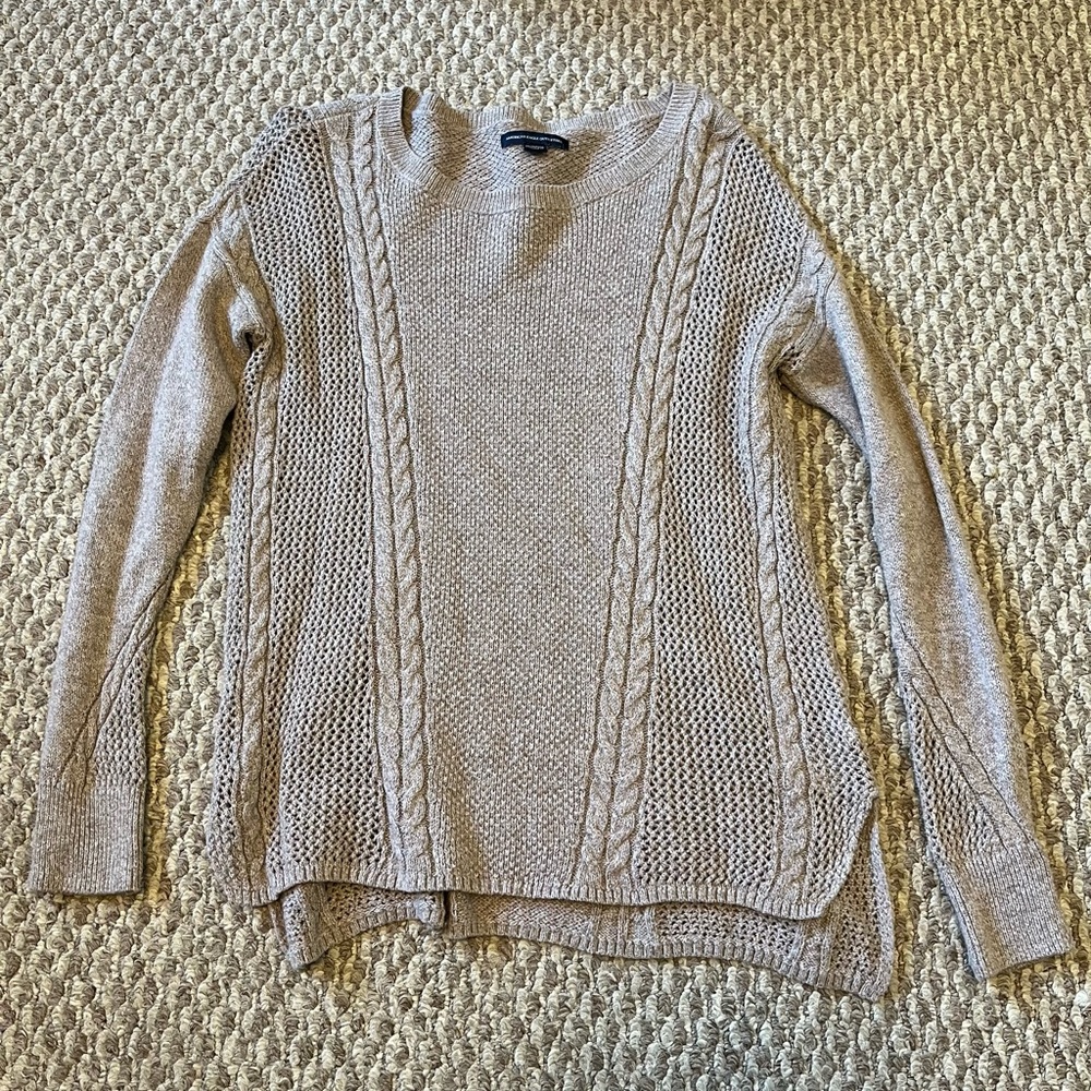 American eagle beige sweater; size XS